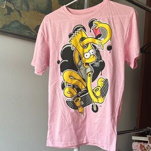 Pink Cartoon Graphic Tee
